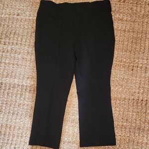 Talbots Black Montauk Ankle Cropped Pants with Textured Stretch NWT SZ14p